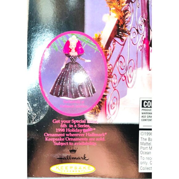 1998 Holiday Barbie Doll Special Edition In Original Packaging 20200 - Picture 4 of 7